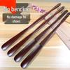 Solid Wood Long Handle Shoehorn for Easy Shoe Wearing - Ideal for Pregnant Women and Seniors.