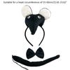 Children Mouse Costume Hairband Bowtie Tail Costume Set CarnivalParty Photoshoots Props Stage Costume School Play Props