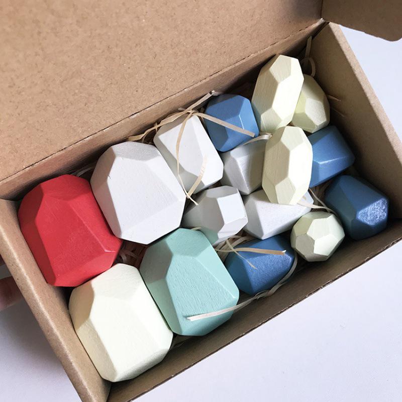 Montessori Stone Stacking Educational Puzzle Blocks for Girls – Early Learning Gift