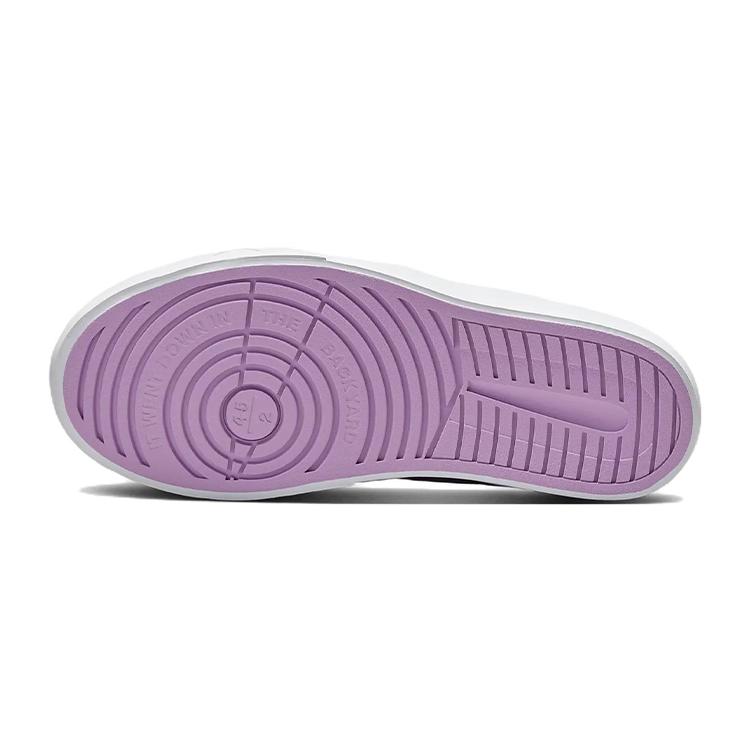 Jordan Air Jordan Series ES Leather Slip Resistant Abrasion Resistant Low top Kids' Skateboarding Shoes Purple DN3205-505