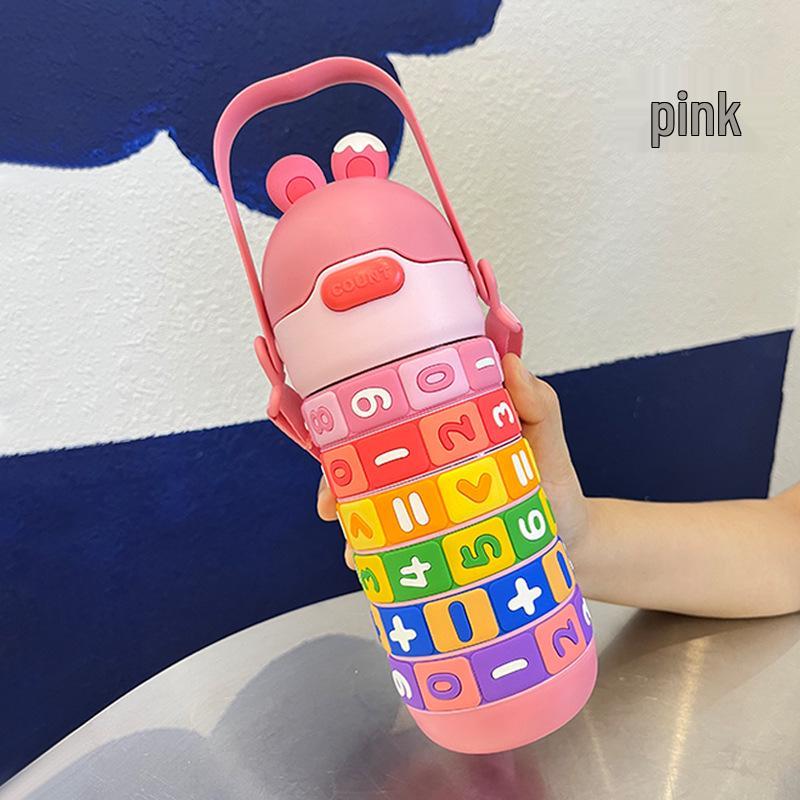 Portable Insulated Cup for Kindergarten Kids - 316 Stainless Steel, Large Capacity, Cute Design