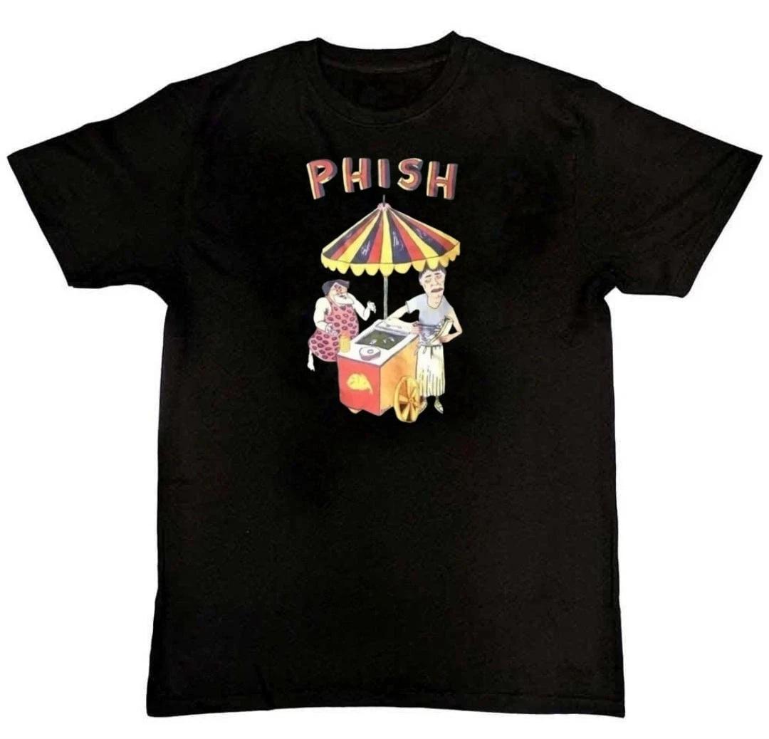 intage Phish 1994 Pollock Boston NYE Hot Dog Tour 100% Cotton T-shirt Mens Tees Top S