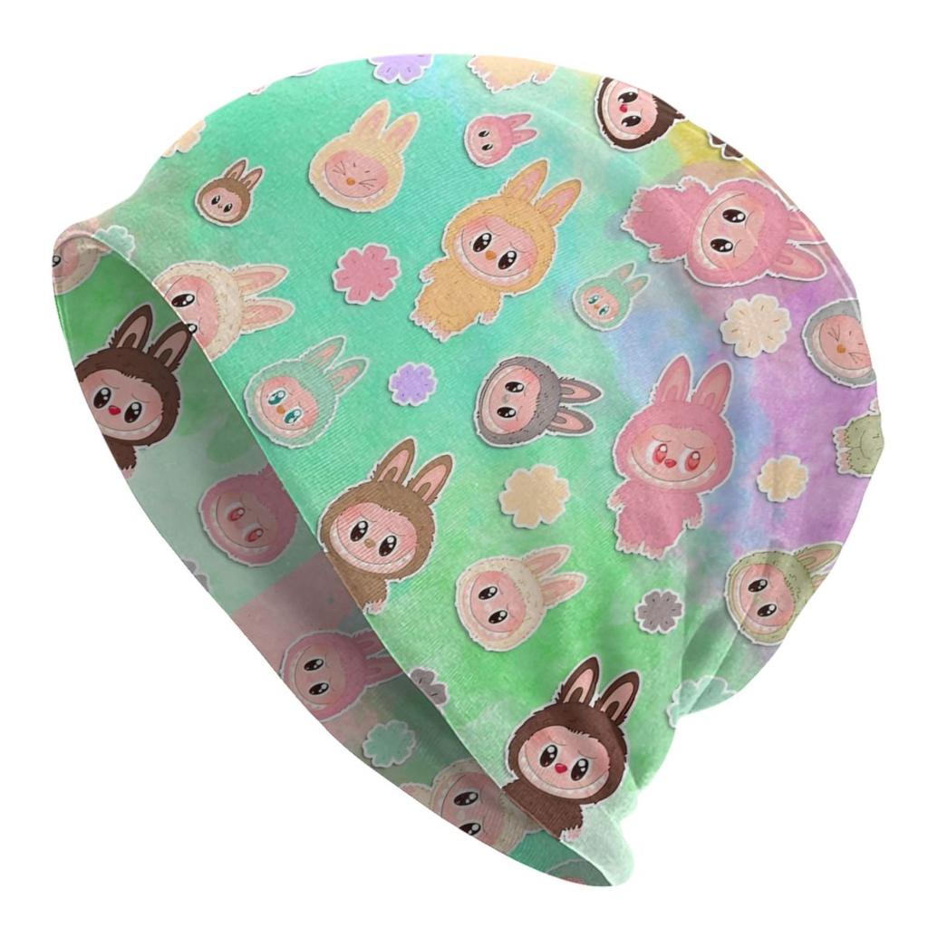 Cute Doll Monsters Bonnet Hats Hip Hop Outdoor Skullies Beanies Hat for Unisex Women Warm Dualuse Cap