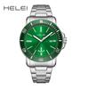 Helei H9002A-G 9002 Waterproof Stainless Steel Strap Round Clock Quartz Watches Business Gift Fashion Men's Wristwatches for Men