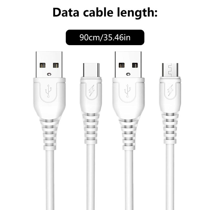 USB Charging Cable Quick Charging Data Cord Male USB2.0 to USB 5Pin/Type C Connector Wire Line for Phones Tablets