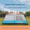 Luxury Multi-Person Camping Tent with 2 Rooms & Living Area - Rainproof, Portable, for 4 To 10 People
