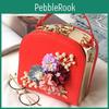 Leather Pearl Women Pu Flower Fashion Casual Chain Cosmetic Shoulder Bag