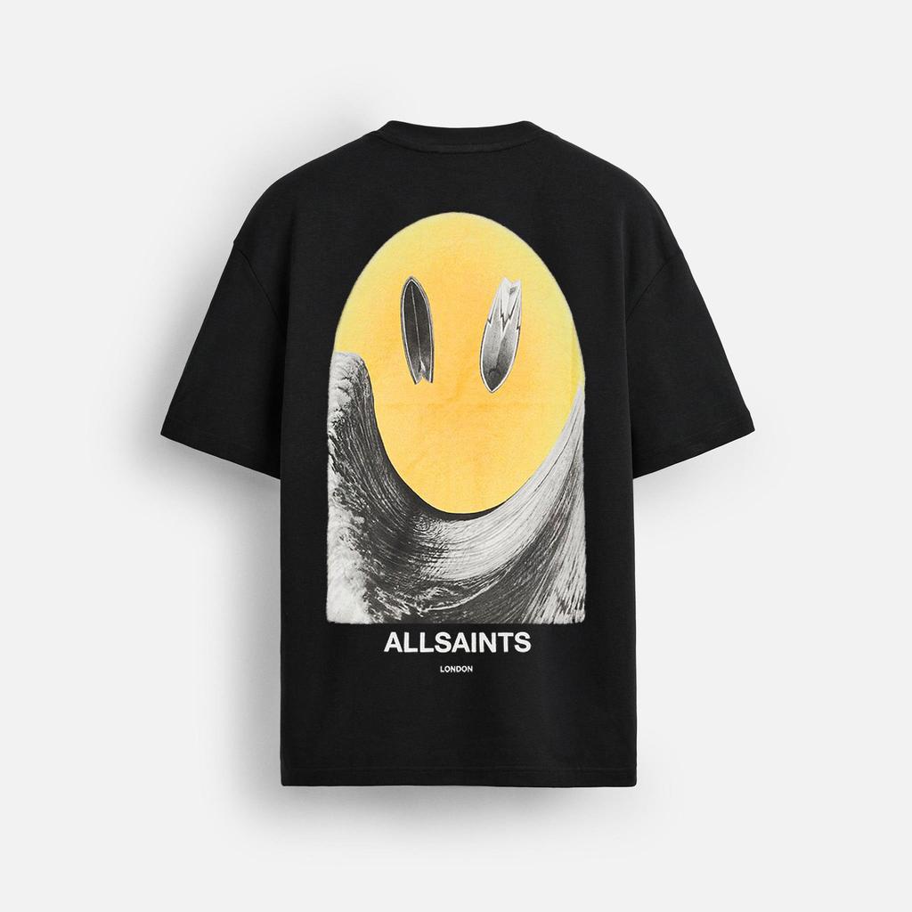 ALLSAINTS PARTY Printed T-shirt Men Women Cotton Oversized Short Sleeves Street Hip Hop Harajuku Fashion Male Clothing Tee Shirt