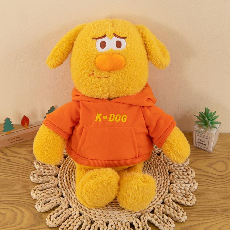 

Cute Sweatshirt Dog Plush Toy Study Doll Children s Birthday Gift Office Pillow Floor Push Gift 35cm【0.18kg】