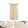 Height Stretch Round Tablecloth Commercial Conference Cocktail Bar Table Cover Hotel Wedding Party Skirt Elastic Table Cloth