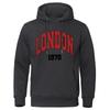 London, Uk 1970 Street Letter Hoodies Mens Hip Hop Street Hoody Crewneck Casual Clothes Oversized Fleece Men Sweatshirt