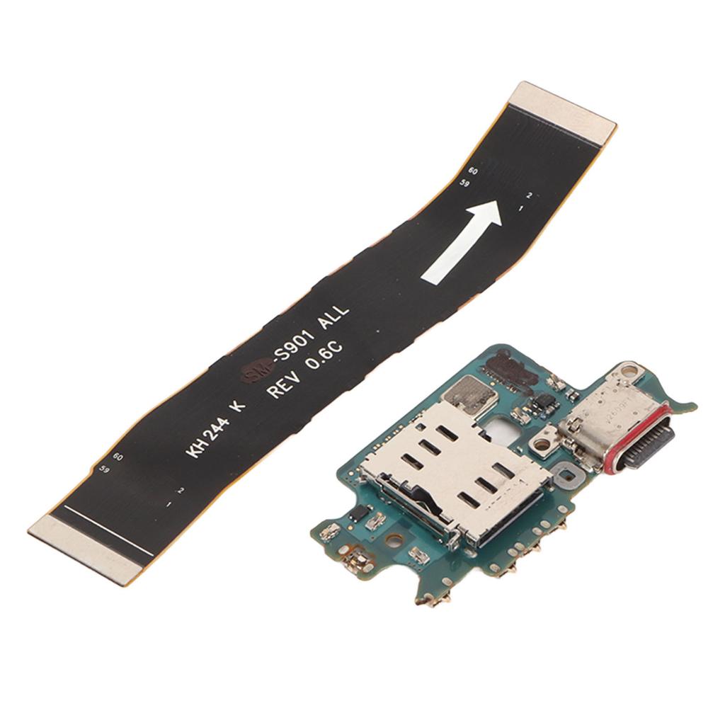 Charging Port Dock Connector PCB USB C Dock Connector Flex Cable Repair Part for Samsung S22 SM S901