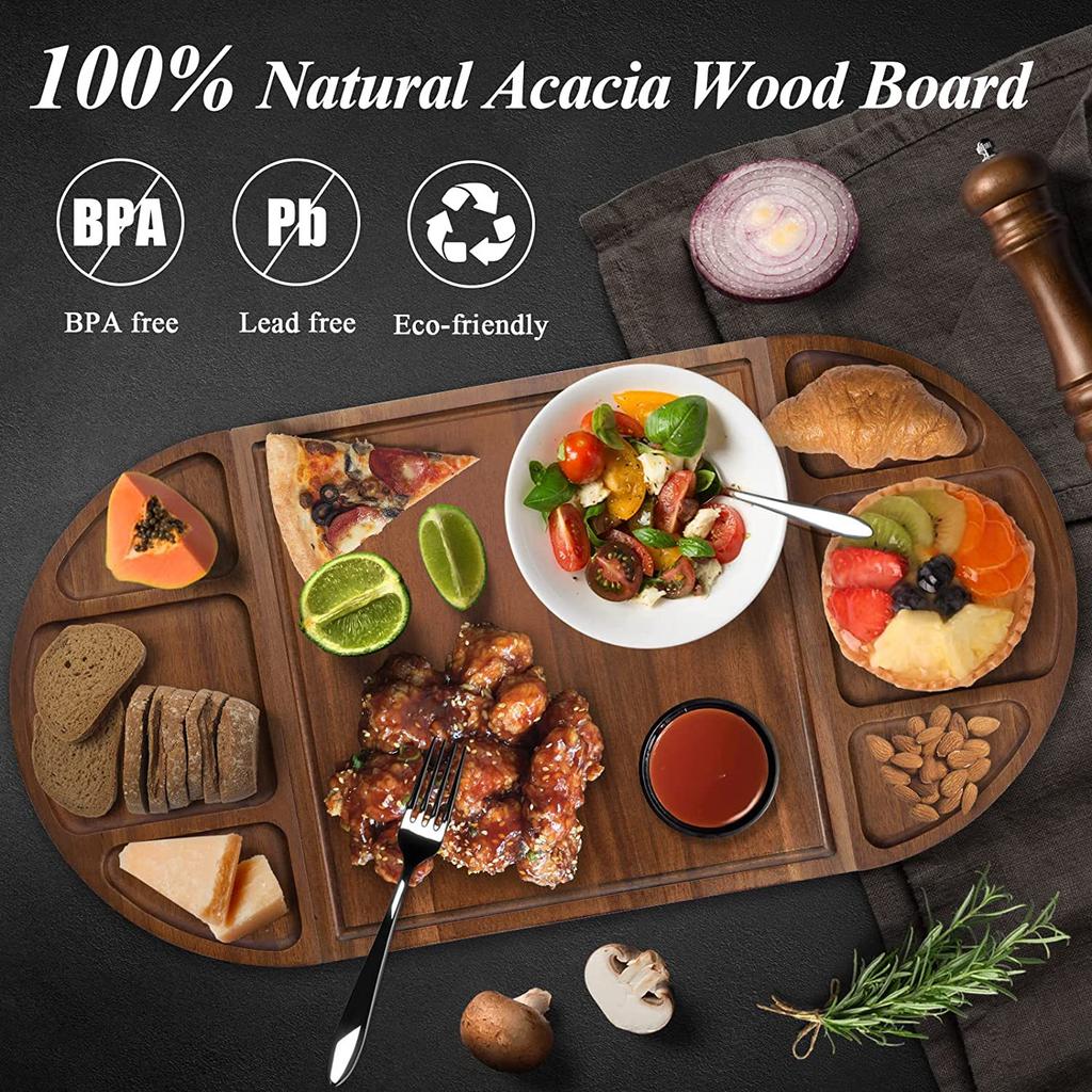 Wooden Steak Splicing Chopping Board Home Semi-circular Tray Western Bread Cheese Plate Kitchen Cutting Chopping Board