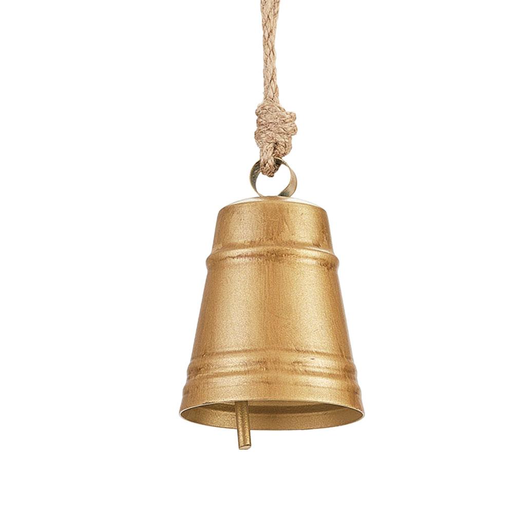 Multifunction Retro Bronze Jingle Hemp Rope Bells Christmas Ornaments Gift Wrap Loud Sound DIY Holiday Crafts Ornament