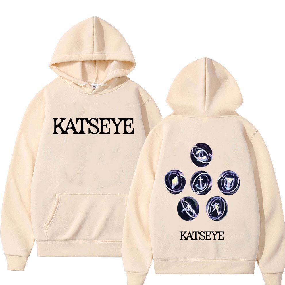 Koreanische Girlgroup KATSEYE Album Grafik Hoodie Herren Damen Freizeit Fleece Vintage Sweatshirt Herrenmode Oversized Streetwear