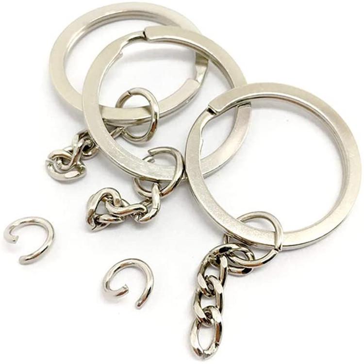 DIY Jewelry Keychain Kit with Extension Chain, Jump Ring, Keyring, and Bag Pendant Buckle