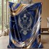 Serbia Printed Flannel Blanket Skin Friendly Warm Decorative Throw for Indoor Couch Bed Daily Use