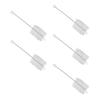 5Pieces Small Diameter Flexible Nylon Cleaning Brushes Suitable For Efficient Bottles & Cups With Stainless Long Handle