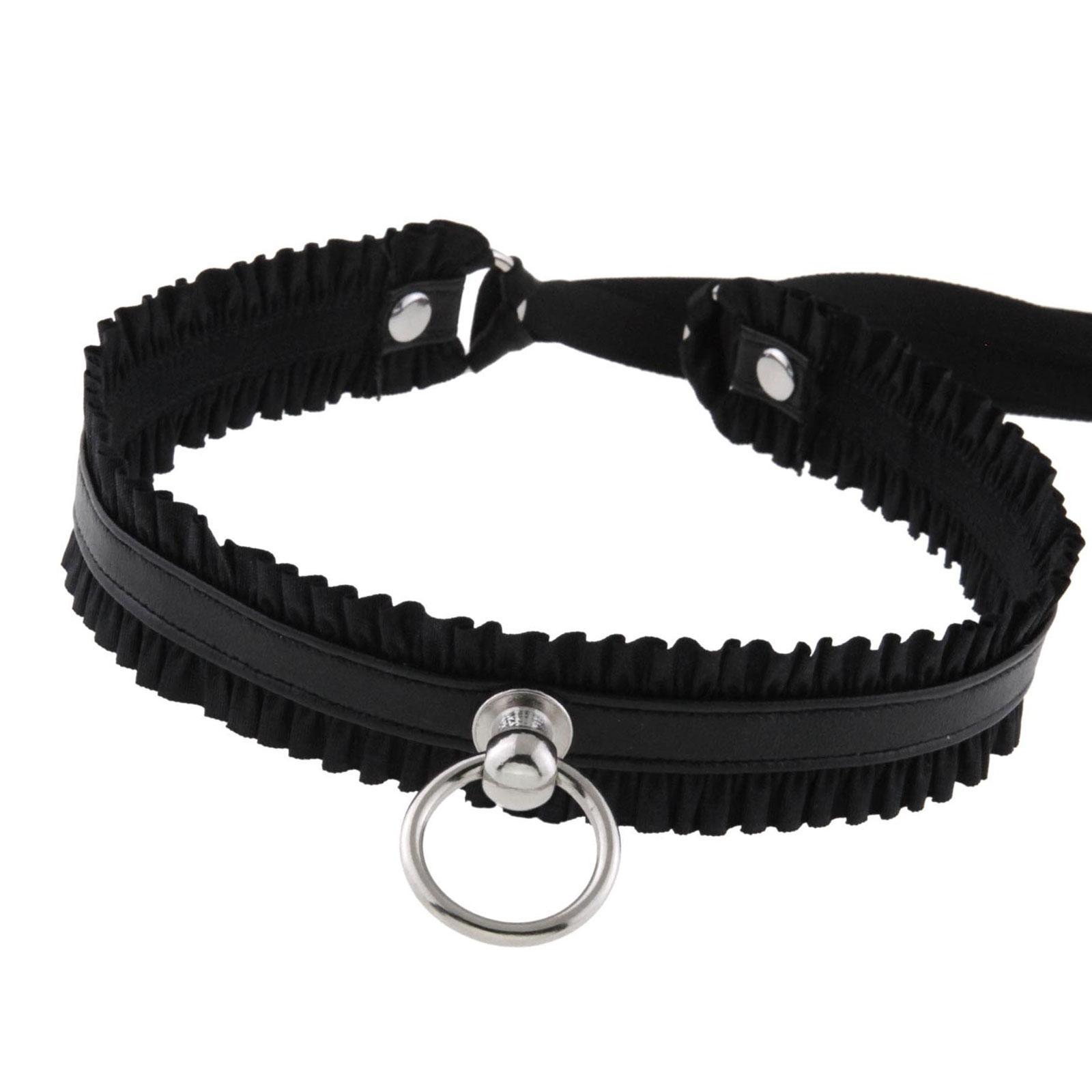 

Сексуальное роскошное кружевное регулируемое колье-чокер для женщин и мужчин, модный аксессуар чёрный