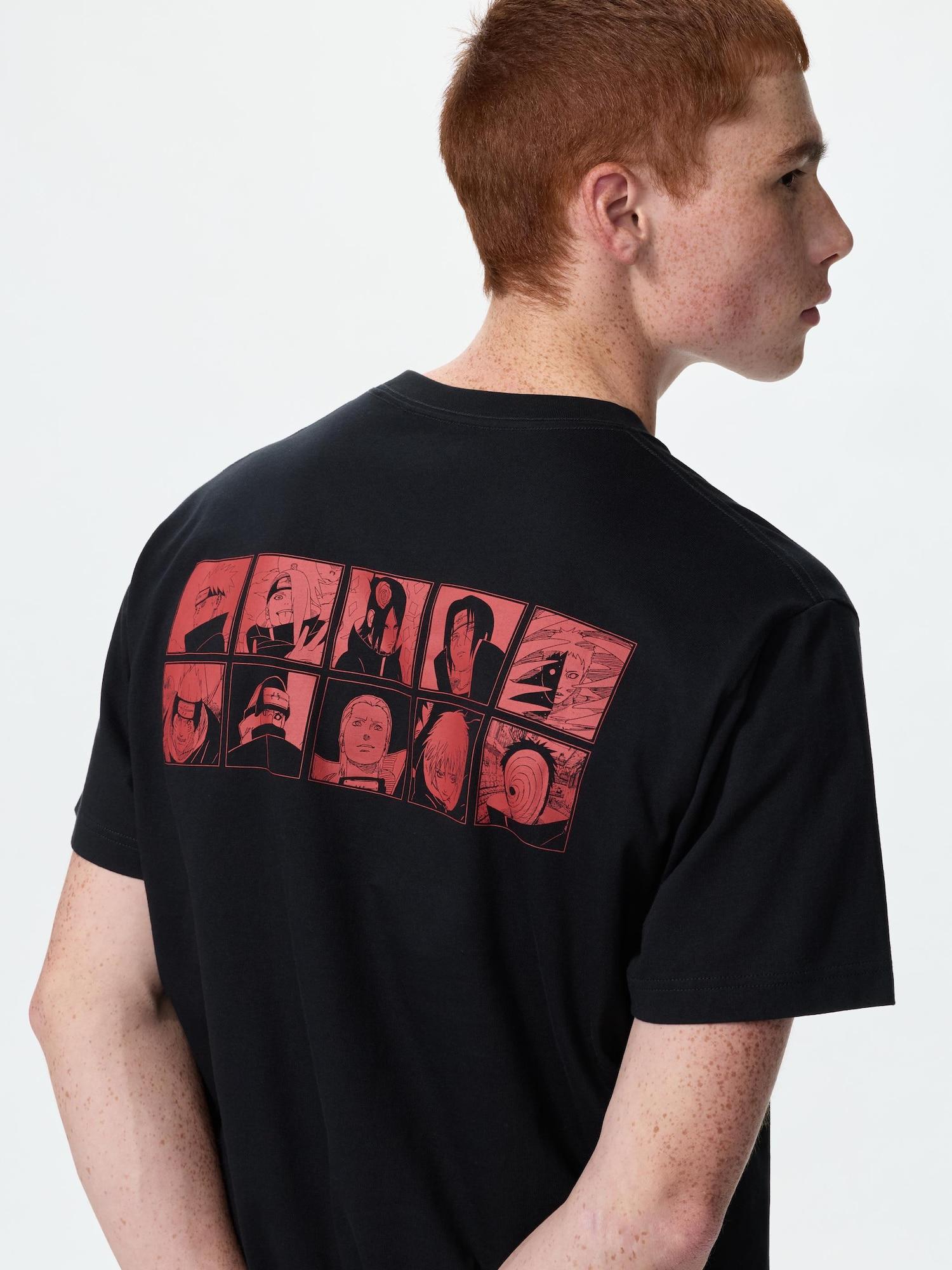 Uniqlo Япония Манга Ut Shueisha 100-летие narUto 09 BLACK/XS