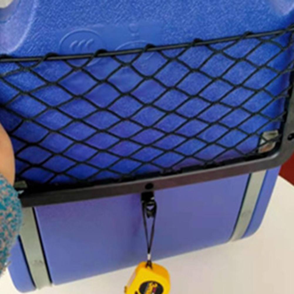 36*18CM Large Storage Net Pocket Camper Van Caravan Organiser Holder for T5  Premium Black Elastic Mesh Pockets