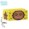 Chao Le Sen Cat Tissue Box with Handmade Bead Puzzle Ornament – DIY 3D Gift for Kids