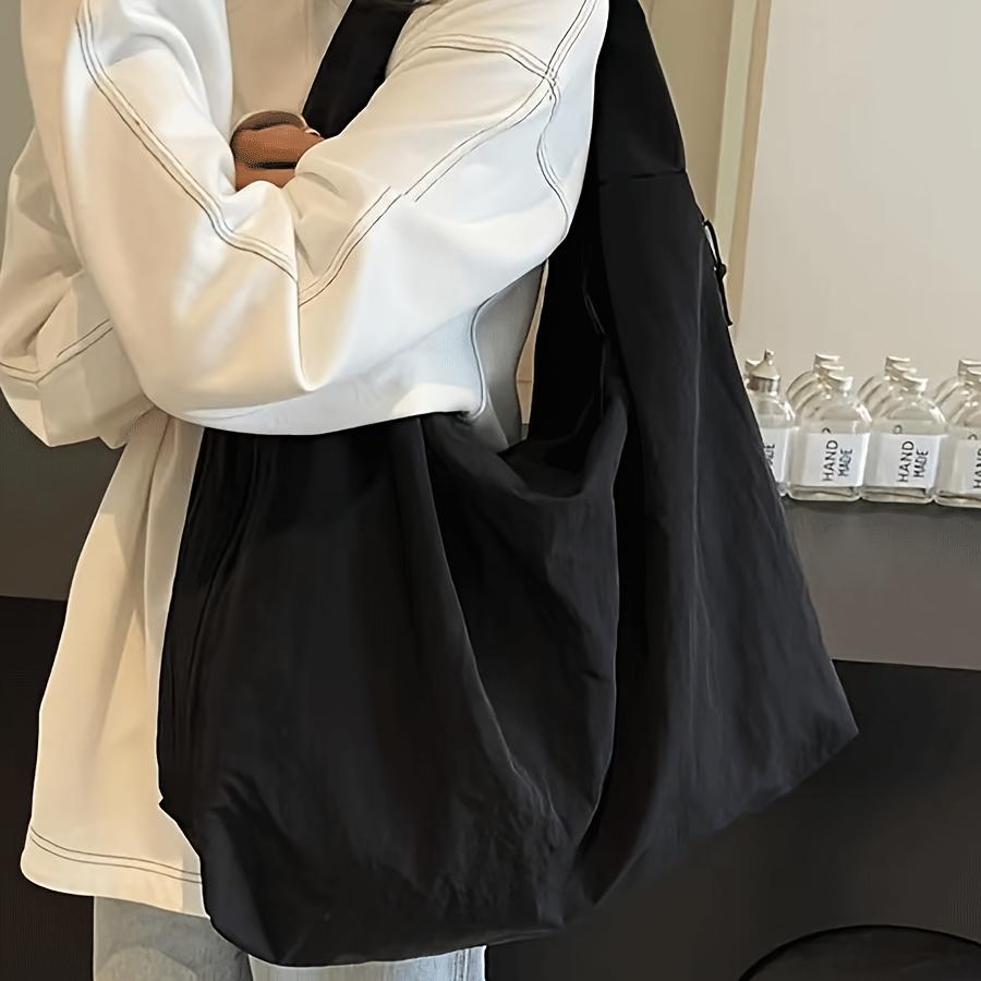 Lässige Nylon-Tragetasche für Damen Handtasche Umhängetasche mit Reißverschluss, Langlebig Leicht zu Reinigen für Pendeln, Arbeit, Reisen, Arbeit