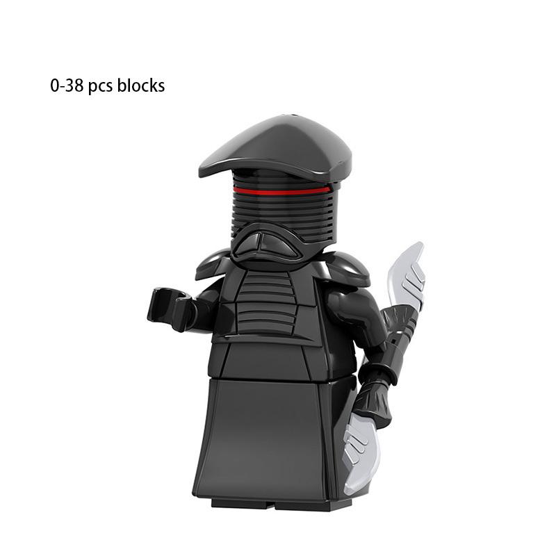 Red War Star Black Clone Trooper Building Blocks Figure Boy Decoration Present