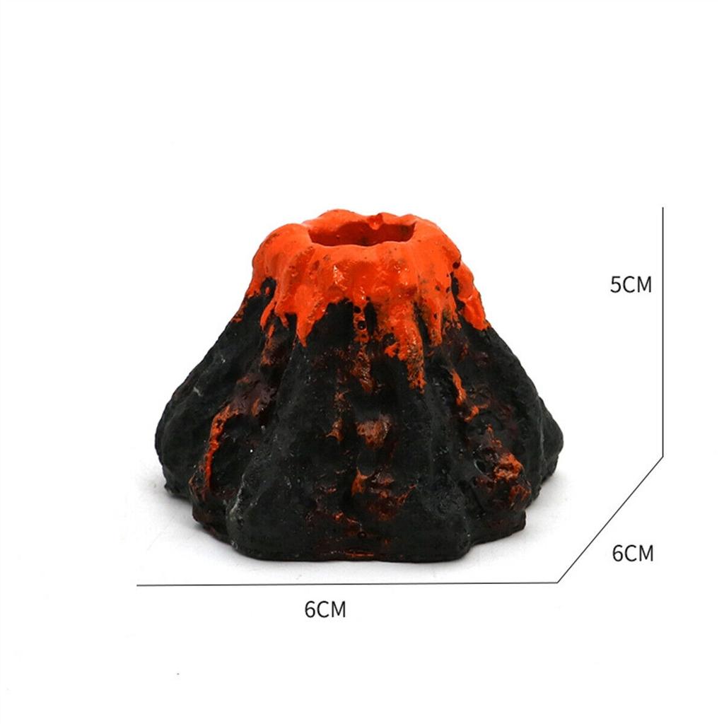 Aquarium Burning Mountain Shape Air Bubble Stone Oxygen Pump Bubble Fish Tank Ornament Decor