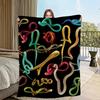 Funny Personality Bizarre Art Blanket Soft Comfortable Nap Plush Suitable For Iiving Room Office Bedroom Birthday Home Kid Gift