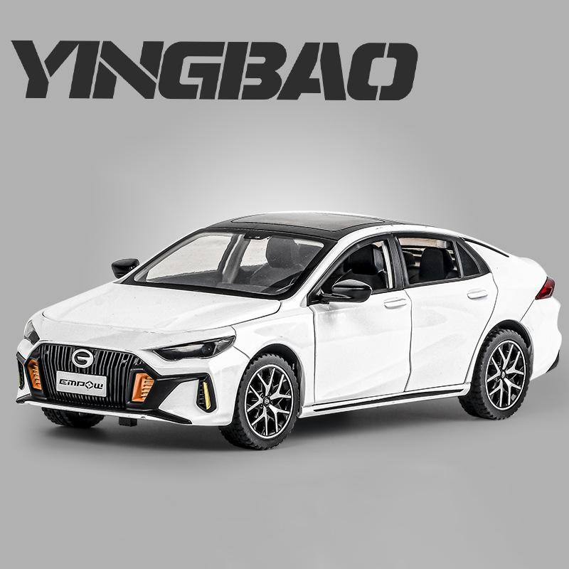 New 1/24 GAC Motor Trumpchi EMPOW Alloy Car Diecasts & Toy Vehicles Metal Toy Car Model Sound and Light Collection Kids Toy