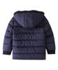Hiheart Padded and Perfect for Fall and Size 110 Kids' Jacket, Coat, Hooded, Fleece-Lined, Windproof, Cold-Proof, Winter, Navy,