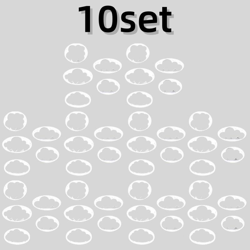 5Pcs Cloud Shape Cookie Cutter Custom Made 3D Printed Fondant Plastic Cookie Cutter For Cake Dessert Tool