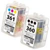 Color Set Black Compatible Ink for Refilling Genuine Canon Packed and Inspected In Made by Compatible with PIXUS TS5330 QR Code Instruction Manual and