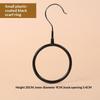 Multi-Functional Ring Scarf Hanger Single Plastic Coated Non-Slip Towel Rack Storage Trace Simple Tie Hanger