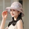 New Summer Women's Outdoor Fashion Sun Hat Elegant Versatile Sunscreen Thin Big Eaves Bucket Hat Basin Hat