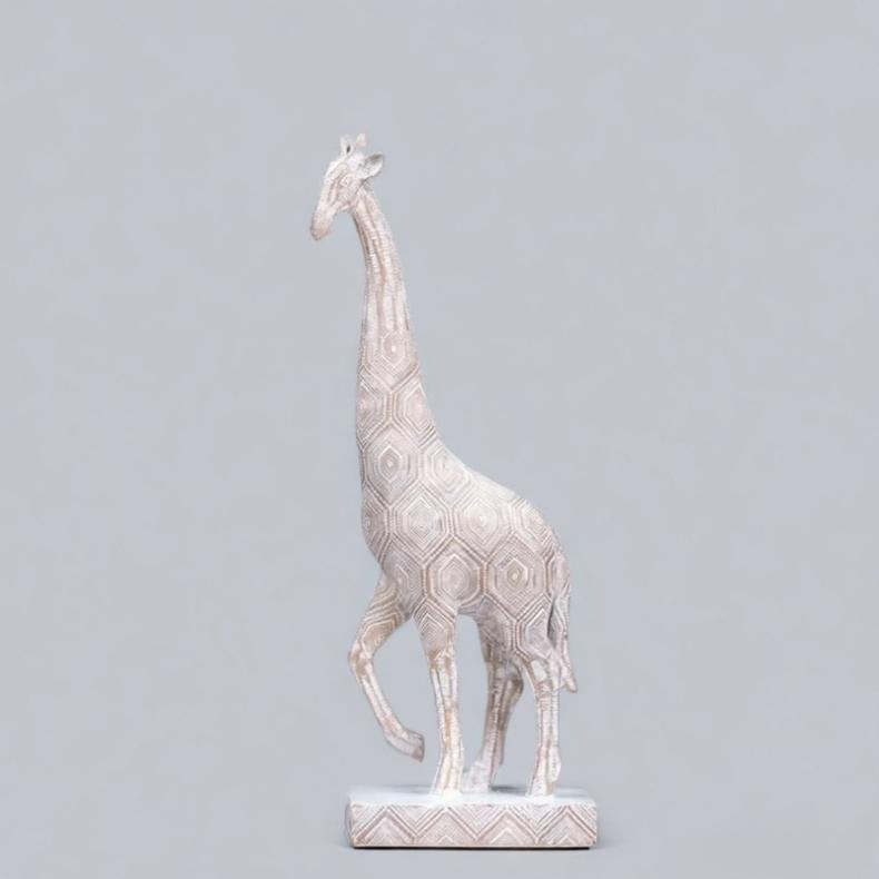 Animal Resin Crafts Giraffe Home Art Desktop Decoration TV Cabinet Living Room Entrance Decoration