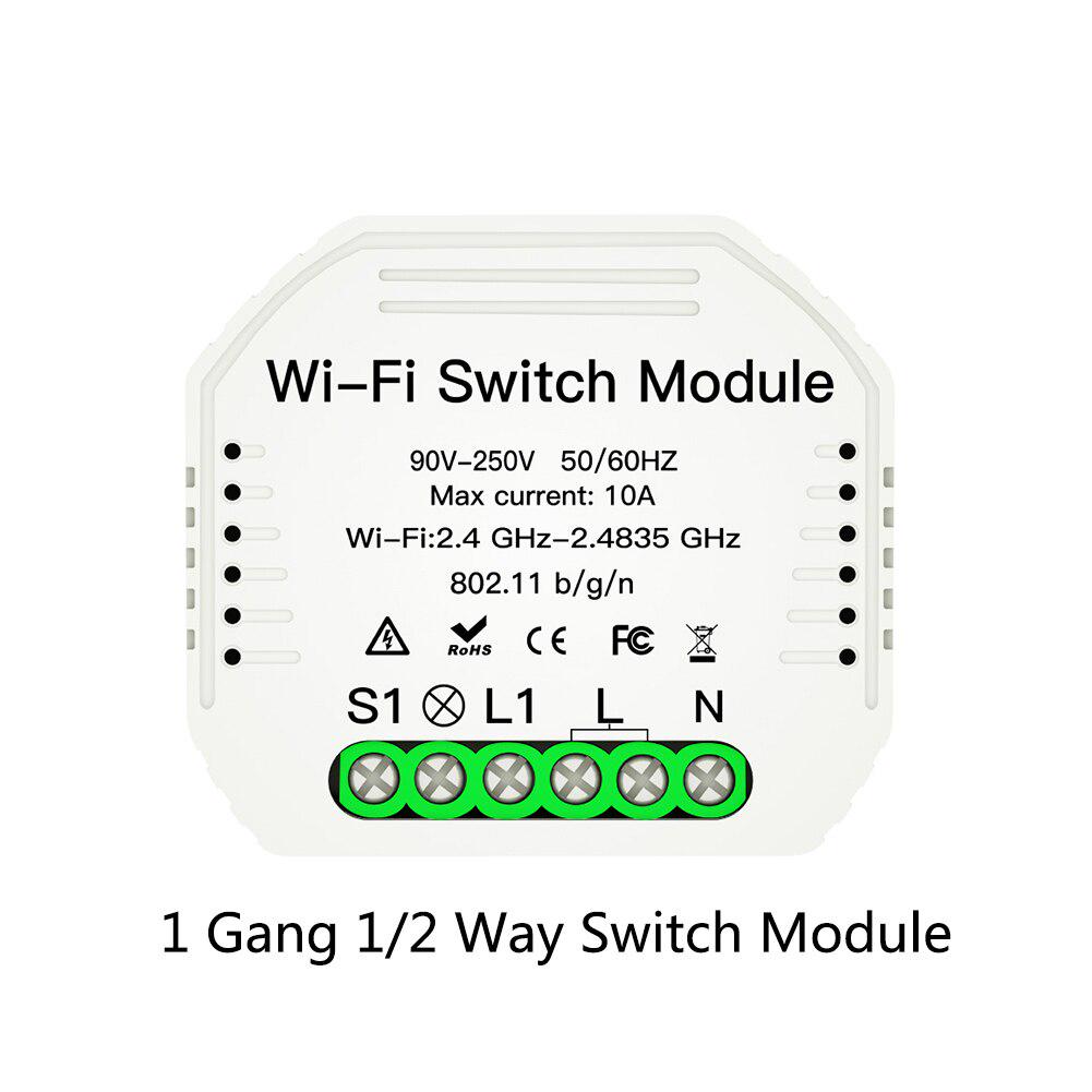 1 2 Way 1 2 Gang Mini Wifi Smart Light Switch Relay Module Smart Life Tuya Wireless Remote Control Work With Alexa Google Home Buy At A Low Prices On Joom E Commerce Platform