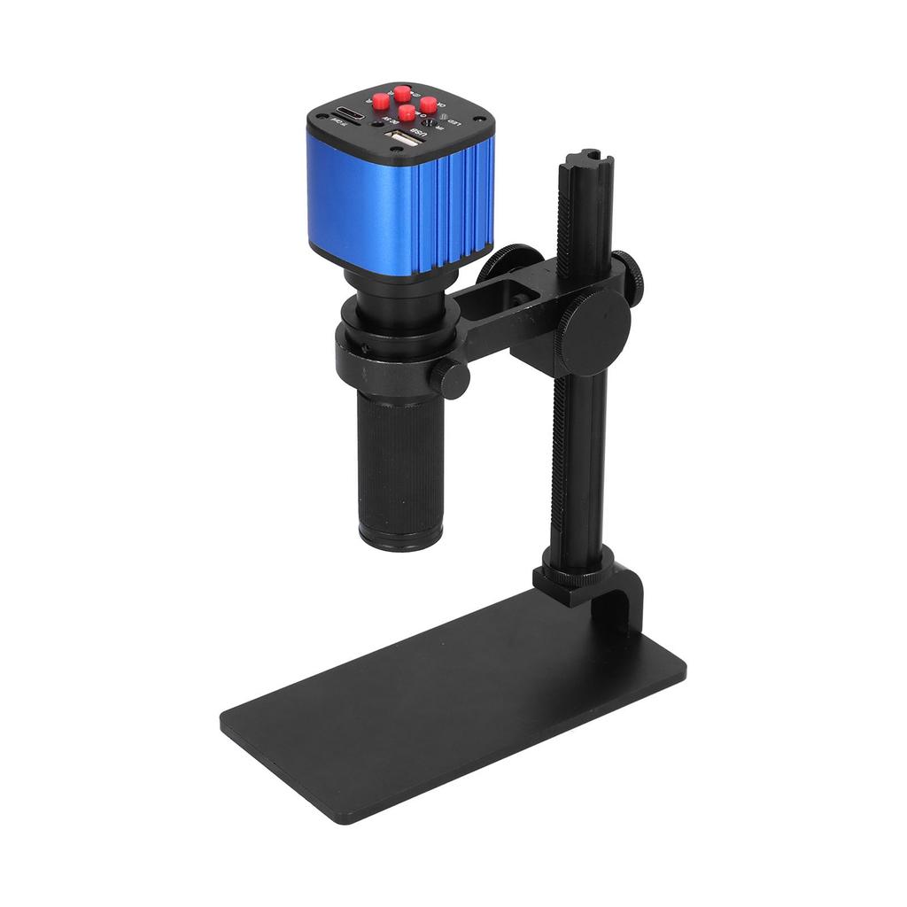24MP 1080P 60FPS Industrial Video Microscope Camera with 120X Adjustable Lens AC 100‑240VEU Plug