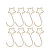 Christmas Wreath Star Hooks for Christmas Tree Hanging Pendant Ornament Metal Star Decorations Hook Xmas Home Decor