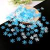 300pcs 2cm Christmas Snowflakes Confetti Xmas Tree Ornaments Christmas Decorations for Home Winter Party Cake Decor Supplies 7
