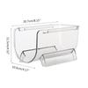 Stackable Wine Bottle Storage Rack Refrigerator Organizer Clear Plastic Shelf
