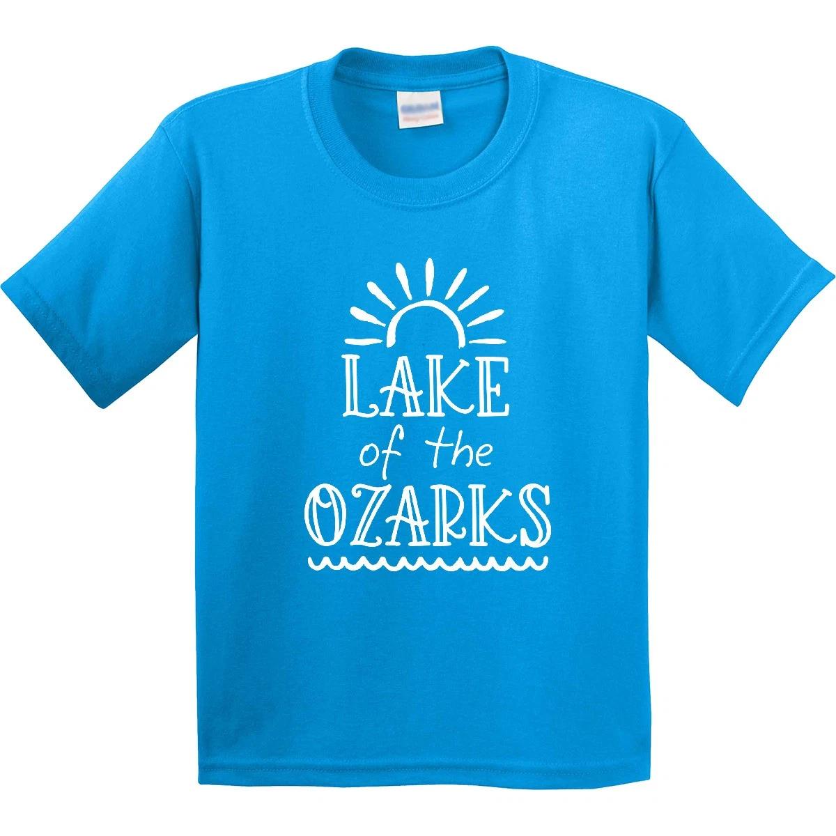 Inktastic Lake Of The Ozarks Sun And Lake Youth T-Shirt Summer Ozark Missouri 130