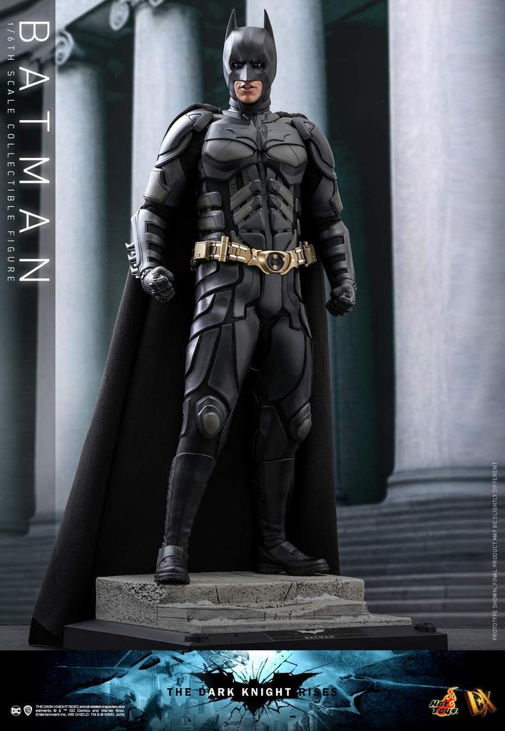 Movie Masterpiece DX The Dark Knight Rises Batman-skala svart (2.0 versjon) 1/6 figur,