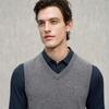 EMZ Erdos Men's 100% Wool V-Neck Knit Sweater