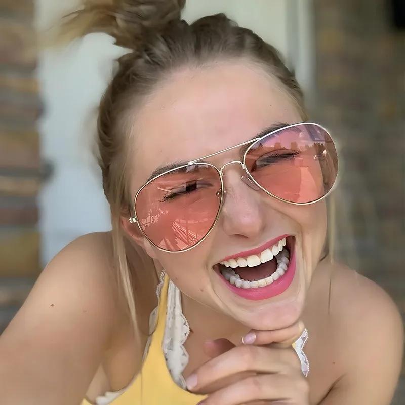 Fashion Dazzling Colour Retro Goggles Round Sunglasses Uv Protection Sun Glasses Men And Women Outdoor Driving Glasses