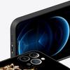 Luxury Phone Case For iPhone 11 12 13 15 16 14 Pro Max X XR XS 7 8 Plus 2020 Soft Cover Funda Fashion Diamond Crown Letter A