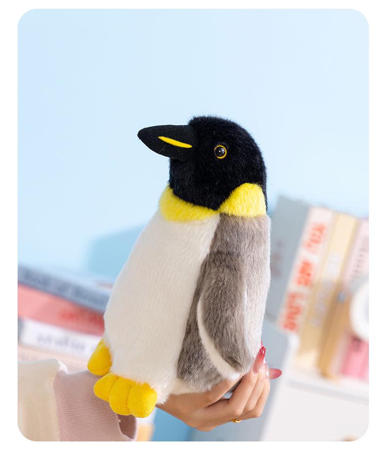 Yellow Penguin Plush Toy & Pillow for Children - Cognitive Ornament & Gift