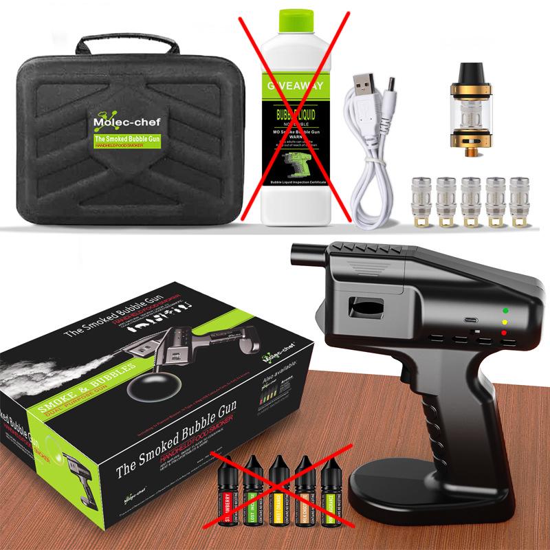 Spanish Molecular Gastronomy Smoked Bubble Gun for Creative Cocktails and Aromatic Dishes