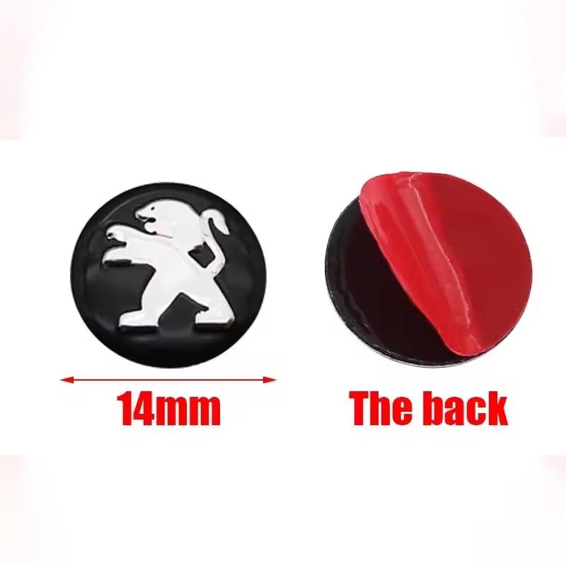 Car Remote Key Stickers Badge Emblem Car Accessories For Peugeot GT Line 208 301 308 408 508 2008 3008 4008 5008 206 307 407 607